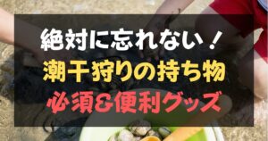 潮干狩り 持ち物完全リスト 100均で揃う必須装備と超便利グッズのアイキャッチ画像